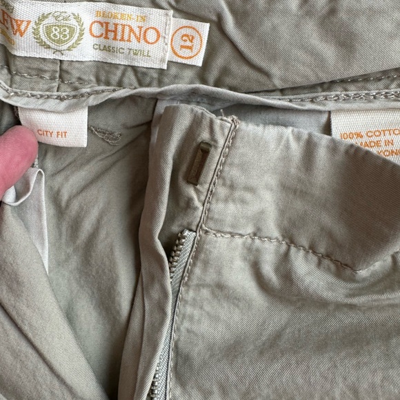 J. Crew NWOT Tan Utility Chino Classic Twill Cotton Roll Up Shorts size 12 - Picture 12 of 15